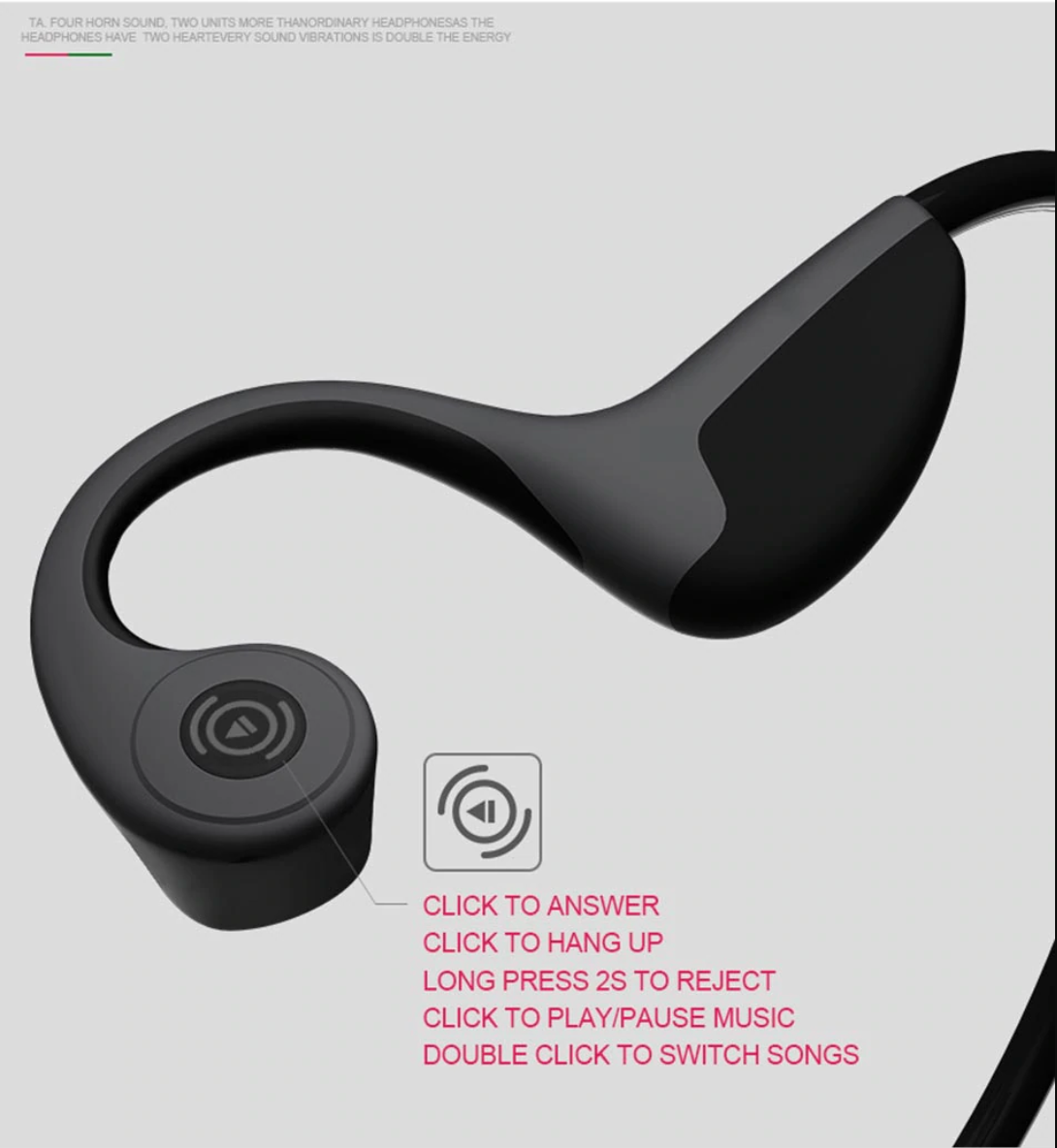 Le KASK - Écouteurs sans fil Bluetooth à conduction osseuse